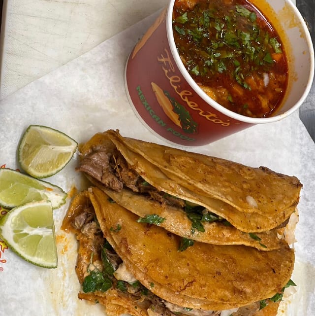 2 Quesa Birria with Consomme.