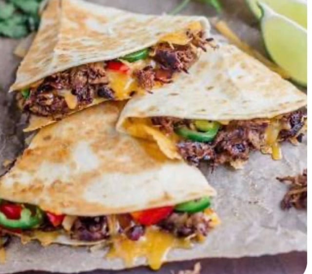 Shredded Beef Quesadilla.