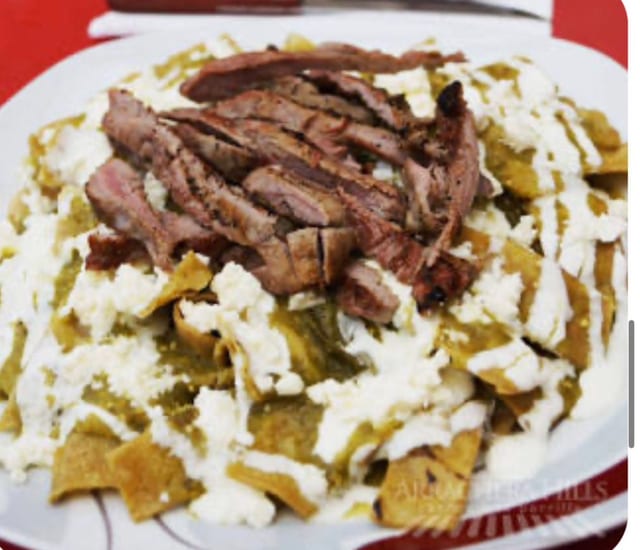 Chilaquiles with Carne Asada.