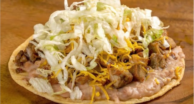 Pollo Asado Tostada.