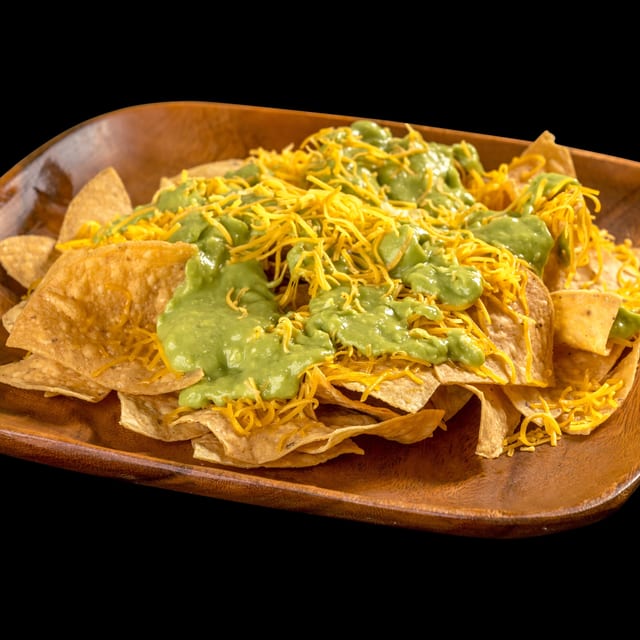 Chips with Cheese & Guacamole.