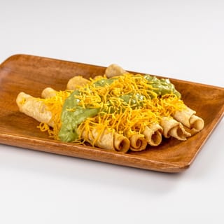 Rolled Tacos with Cheese & Guacamole