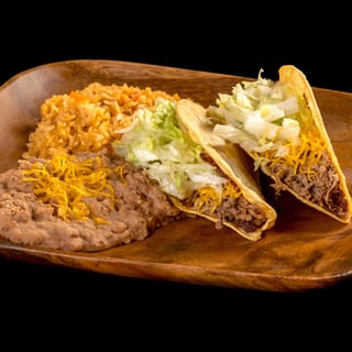 #3 Two Beef Tacos Plate