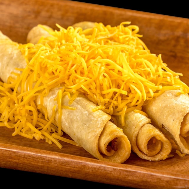 Rolled Tacos with Cheese.