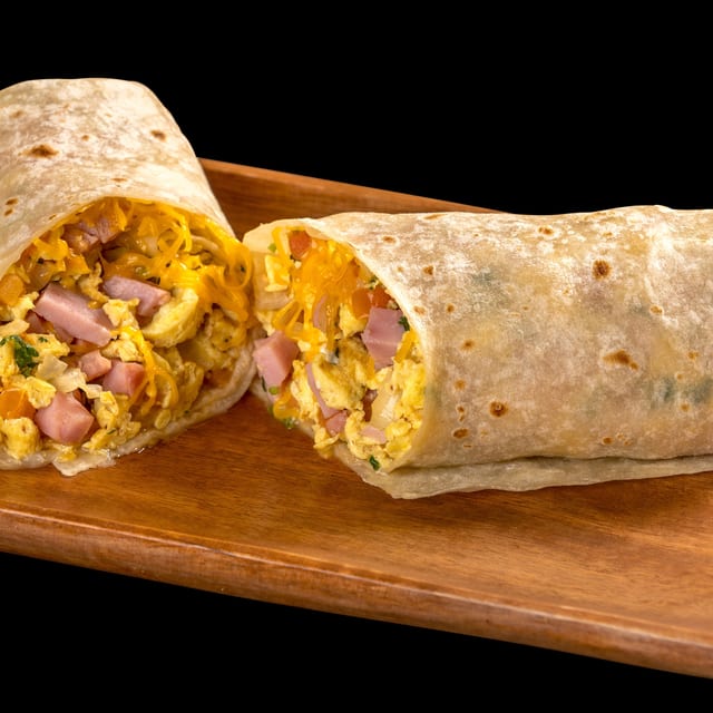 Breakfast Ham Burrito.
