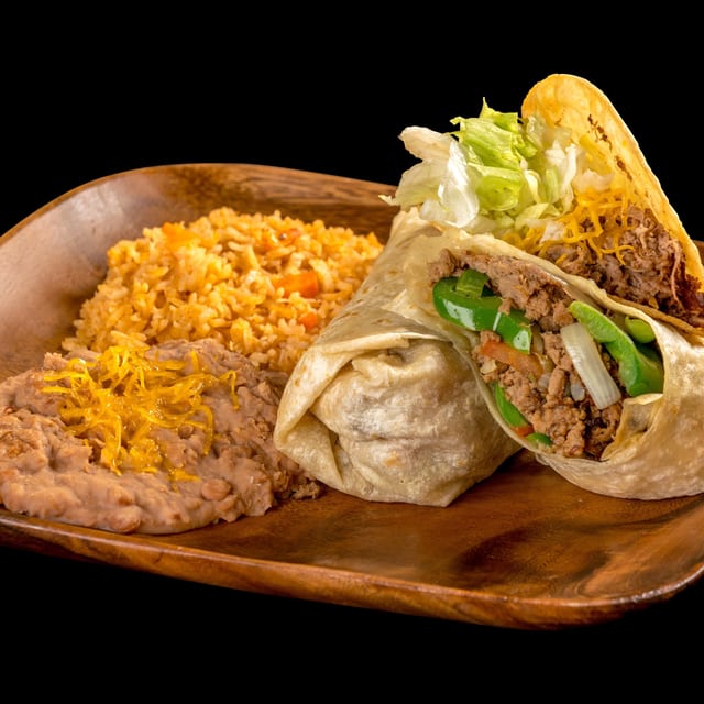 #2 Burrito and Taco Plate.