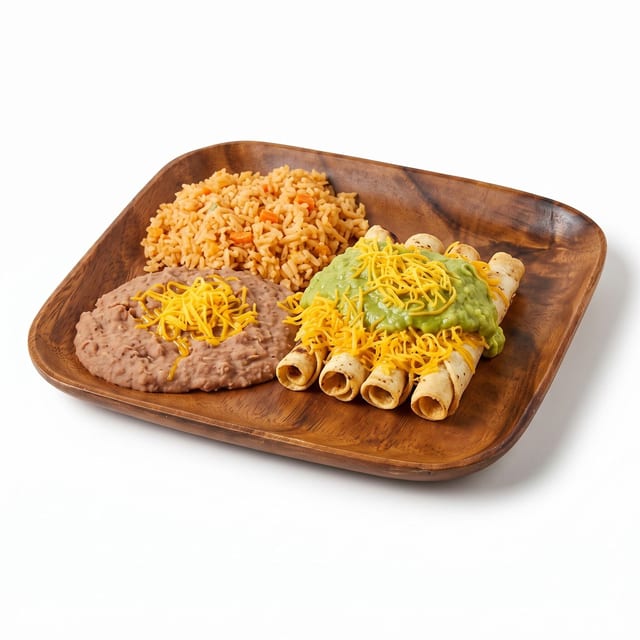 #8 Rolled Tacos Plate.