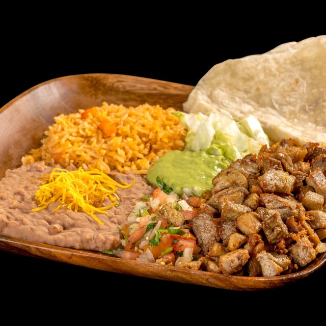 #15 Carnitas Plate.